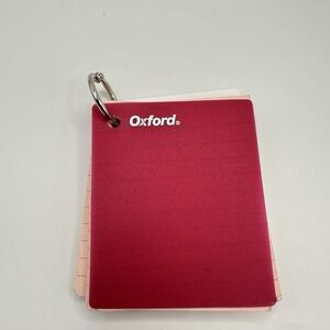 VTG Mini Oxford Keychain Notebook Pad Paper Y2K 2000's 3"